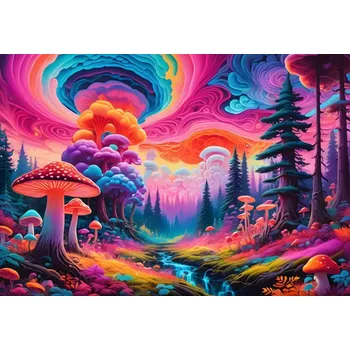 Puzzle Puzzle houbový les 1000 dílků