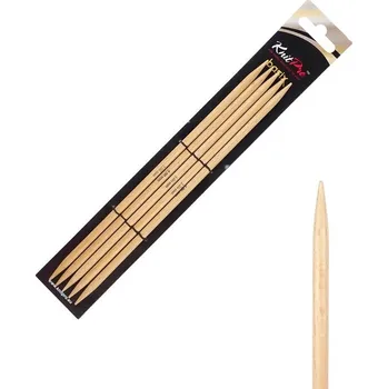 Jehlice Dřevěné ponožkové jehlice Knitpro Basix Birch 20 cm 5 mm