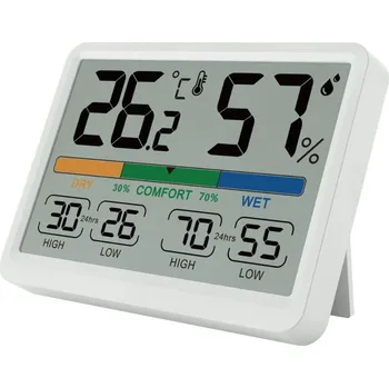 Meteostanice Mobilly LCD teploměr s vlhkoměrem