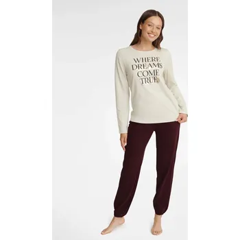 Dámské pyžamo Beige Dreams Pyžamo - Henderson Ladies, XL i556_61738_62679_36