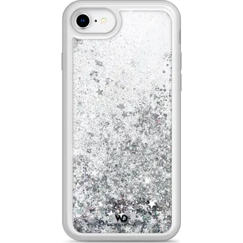 Pouzdro na mobilní telefon White Diamonds Sparkle, kryt pro Apple iPhone 6/6s/7/8/SE 2020/SE 2022, stříbrné hvězdičky