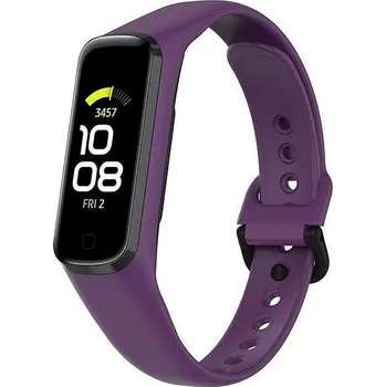 Příslušenství k chytrým hodinkám Mobilly řemínek pro Samsung galaxy fit 2, silikonový, fialový
