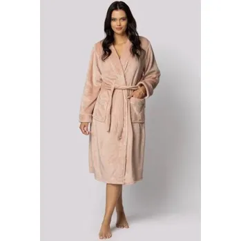 Dámský župan Dámský župan Envie Comfy - měkký flís s flanelovou strukturou Starorůžová S/M