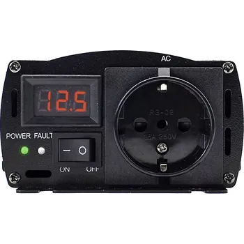 HOULI Power Inverter měnič napětí z 12V na 230V, 1000W/2000W, čistá sinusoida, 1 zásuvka