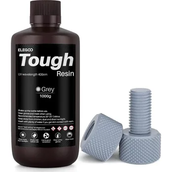 Příslušenství k 3D tiskárně ELEGOO Odolná pryskyřice 1Kg, šedá