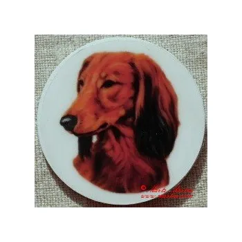 Jezevčík dlouhosrstý magnet nebo placka 2 - Magnet