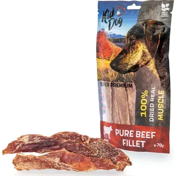 Pamlsek pro psa KIDDOG SUPER PREMIUM 100% hovězí čistá svalovina bez aditiv 70 g