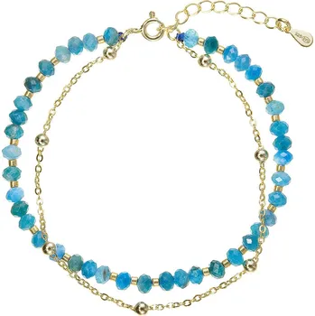 Náramek EVOLUTION GROUP CZ Pozlacený dvojitý náramek s apatity - 13115.3