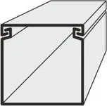 Polyprofil LV 40x40 lišta vkládací HNĚDÁ!!!