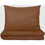 Povlečení DAMAŠEK mikro prodloužené MUSA hnědé