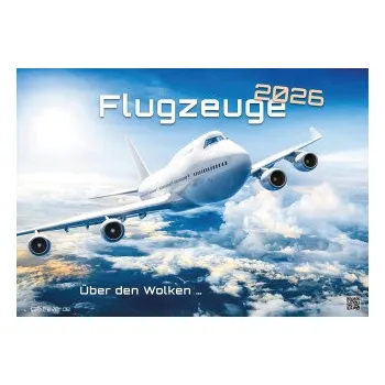 Kalendář Planes - Über den Wolken - Flugzeuge - 2026 - Kalender DIN A2 (DE)