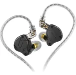 KZ ZS10 PRO X, sluchátka s mikrofonem, černá