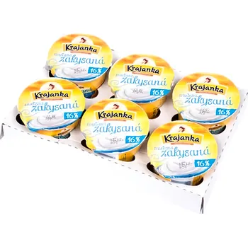 Krajanka Smetana zakysaná 16% chlaz. 6x200g 1.2kg