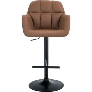 Barová židle Barová židle Omaha syntetická kůže, černá, světle hnědá