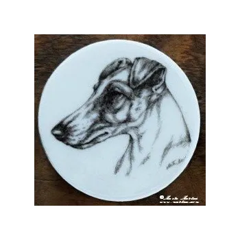 Foxteriér magnet nebo placka 3 - Špendlík brožový