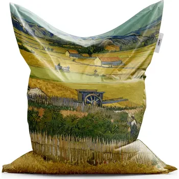 Sedací pytel Sablio Sedací vak Sklizeň - Vincent van Gogh - 150x100 cm