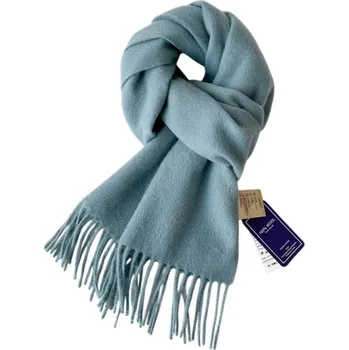Šála Dámská šála 135–175 cm Jednobarevná měkká vlněná šála s třapatými konci Elegantní hřejivý módní doplněk vhodný pro podzimní a zimní období tyrkysová
