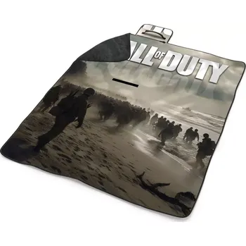 deka Sablio Plážová deka Call of Duty Normandie: 200x140 cm