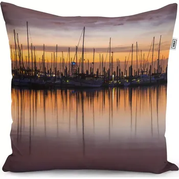 Polštář Sablio Polštář Večerní přístav - 50x50 cm