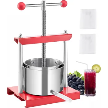 Lis na ovoce Vevor Ruční lis na ovoce 0.8 gal/3l, 2 nerezové válce, t-rukojeť, manuální