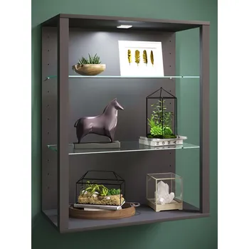 Obývací stěna VCM Nástěnná skříňka Glasol LW, antracitová 487242