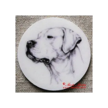 Argentinská doga magnet nebo placka 2 - Klips + špendlík