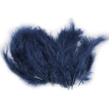 Pštrosí peří délka 9-16 cm, malé, 33 modrá delta