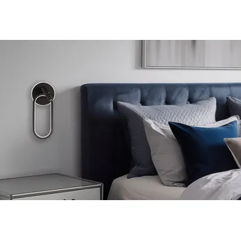 Nástěnné svítidlo Nástěnná lampa MONET oválná černá 13W LED 3000K, 4000K, 6000K bílé stínidlo