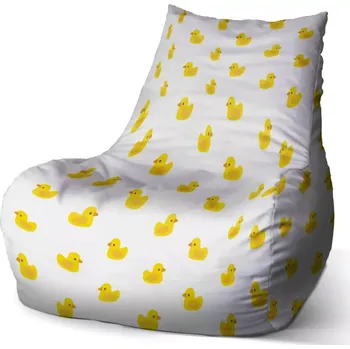 Sedací pytel Sablio Sedací vak Bean Žluté kačenky - 60 x 70 x 70 cm