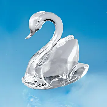 Dekorativní skleněná labuť 486258