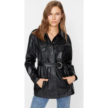 Dámská větrovka Dámská bunda Trendyol Buckle Belt Trendyol černá 1348646
