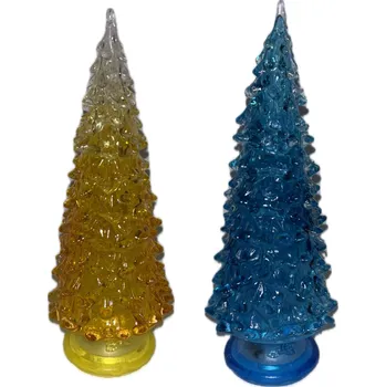 Vánoční dekorace LED vánoční stromek - 20 cm Varianta: Modrá Poškozený obal