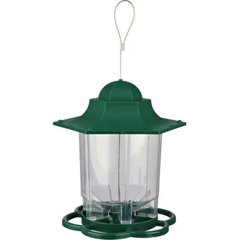 Pro ptáka Venkovní zahradní plastové krmítko LUCERNA 1,4 l/22 cm