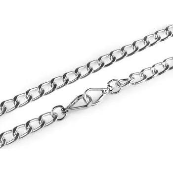 Řetízek Řetízek na kabelky s karabinou délka 125 cm, malé, 1 nikl