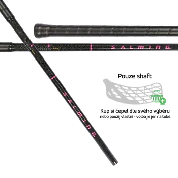 Florbalová hůl SALMING Q-Series Carbon Pro F27 Black/Magenta 96 cm Shaft - 96 (107) cm