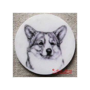 Velškorgi, welshcorgi pembrok magnet nebo placka 2 - Magnet