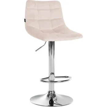 Barová židle Barová židle Jeny samet chrom, béžová