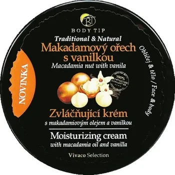 Tělový krém Vivaco Krém Obličej & Tělo Makadamový ořech s vanilkou BODY TIP 200 ml