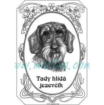 Tabulka jezevčík drsnosrstý - Bez samolepicí vrstvy