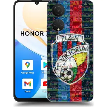 Pouzdro na mobilní telefon Picasee silikonový černý obal pro Honor X7 - FC Viktoria Plzeň A