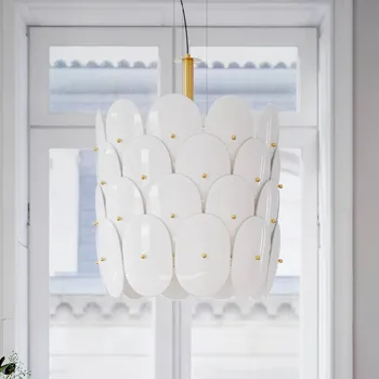 By Rydéns Závěsné světlo By Rydens Omlott, mosaz/bílá, Ø 50 cm mosaz, bílá 1 x 8 W LED - Doprava zdarma