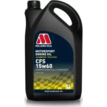 Motorový olej MILLERS OILS MOTORSPORT ENGINE NANODRIVE TRIPLE ESTER OIL CFS 15W-60 5L
