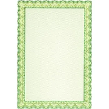 Kancelářský papír Papír s motivem Diplom, zelená, A4, 115g, APLI