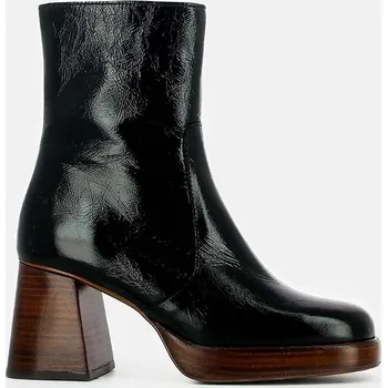 Dámské kozačky Kožené kotníkové boty Jonak BRIGAND CUIR BRILLANT 6001340 černá 99X, EUR 38