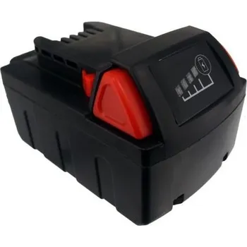 Baterie pro Milwaukee, Geberit, Berner, Novopress, ekv. M18, B4, C18 a další, 18V 4.0 Ah, Li-Ion