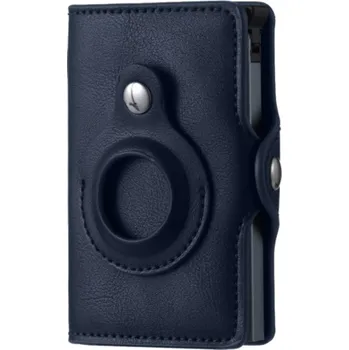 Pouzdro na mobilní telefon Peněženka na karty s prostorem pro AirTag - tmavě modrá