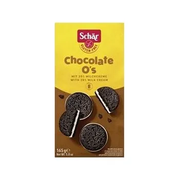 Sušenky Schär O's - bezlepkové, čokoládové, 165 g