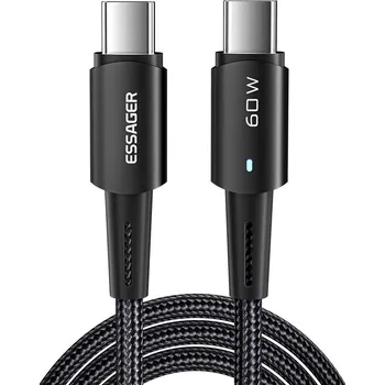 Datový kabel Essager Sunset USB-C / USB-C 2.0 5A, 60W, 1m