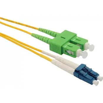 Kabel Solarix optický kabel SC-LC APC-UPC 1m (SXPC-LC/SC-UPC/APC-OS1-1M-D)