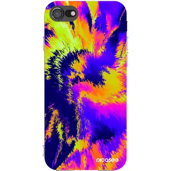 Pouzdro na mobilní telefon Picasee silikonový průhledný obal pro Apple iPhone SE 2022 - Burn